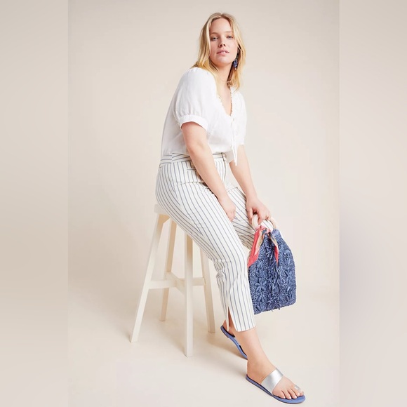 NEW Anthropologie The Essential Capri Trousers Size 24W - Picture 4 of 6